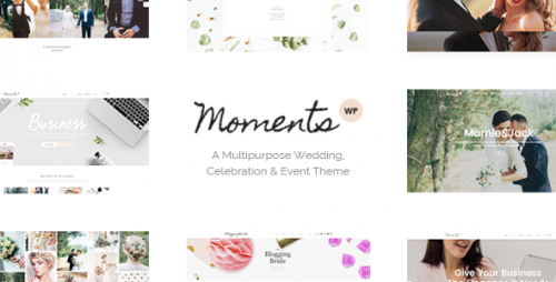 Nulled Moments v1.4 - A Multipurpose Wedding, Celebration & Event product cover