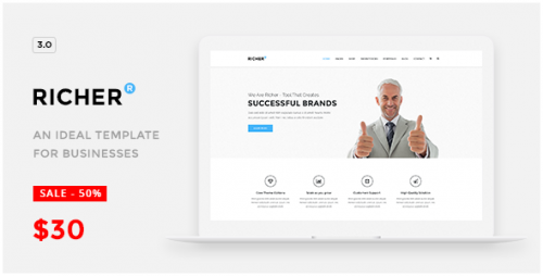 Nulled Richer v3.1 - Responsive Multi-Purpose Theme product snapshot