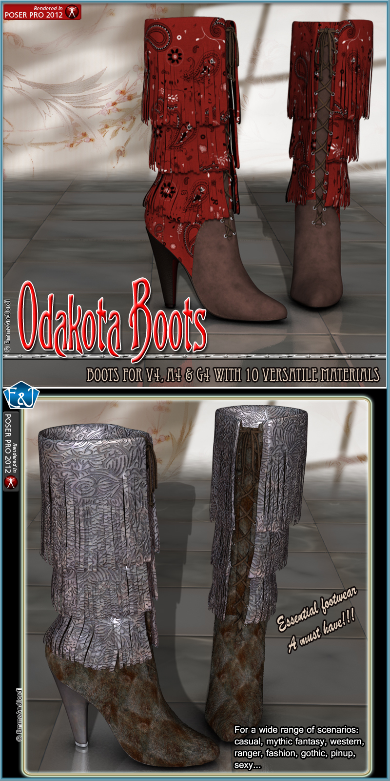 Odakota Boots For V4 A4 G4