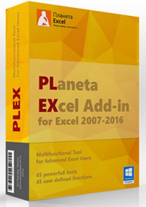 Надстройка PLEX для Microsoft Excel 2017.2 Retail (x86-x64) (2017) Rus