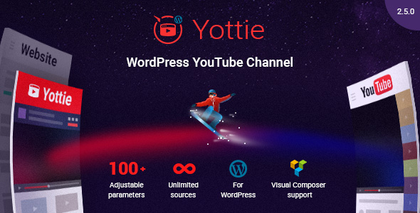 Yottie v2.5.0 - YouTube Channel WordPress Plugin