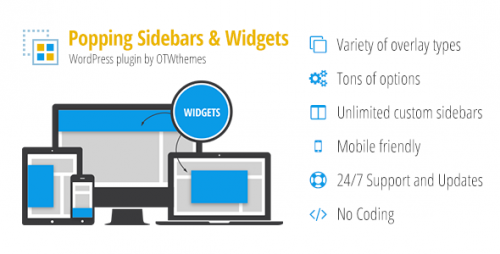 NULLED Popping Sidebars and Widgets for WordPress v2.1.3 Product visual