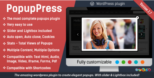 [GET] Nulled PopupPress v2.7.0 - Popups with Slider & Lightbox for WordPress product image