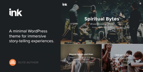 [NULLED] Ink v2.1.6 - A WordPress Blogging theme to tell Stories logo