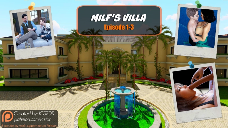 Milf's Villa Episode 1-3 [v0.3c] (ICSTOR) [uncen] [2017, RPG, 3DCG, Housewives, MILF, Big Tits, Blowjob, Inest, Anal, All sex] [rus]