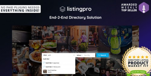 Nulled ListingPro v1.1.0 - Directory WordPress Theme cover