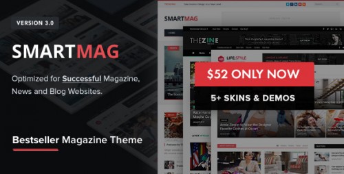 Download Nulled SmartMag v3.1.0 - Themeforest Responsive & Retina WP Magazine product cover