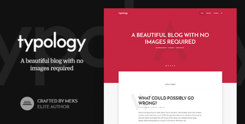 Nulled Typology v1.2 - Text Based Minimal WordPress Blog Theme product image