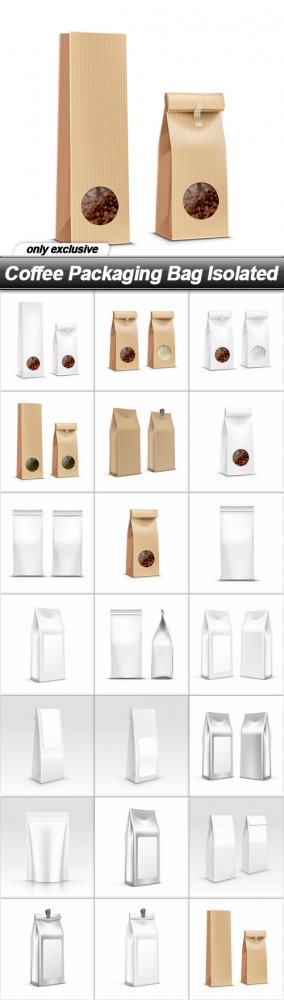 Coffee Packaging Bag Isolated
