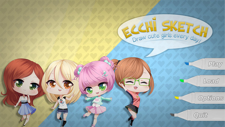 Ecchi Sketch Draw Cute Girls Every Day 10 by NewWestGames