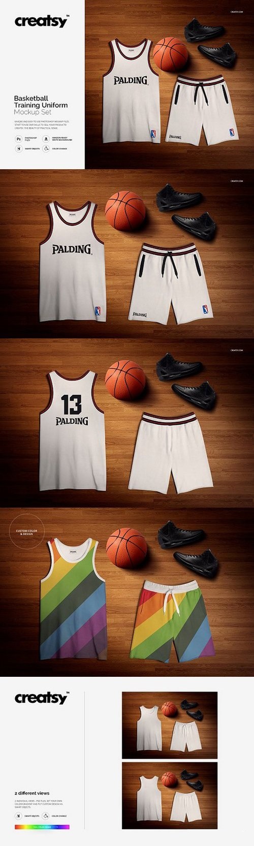 Basketball Training Uniform Mockup 1531089
