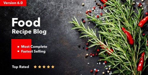 Nulled Neptune v6.1 - Theme for Food Recipe Bloggers & Chefs image