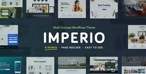 NULLED Imperio v1.6.1 - Business, E-Commerce, Portfolio & Photography product graphic