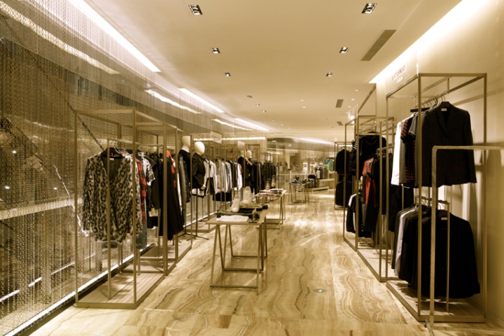 Эксклюзивный интерьер магазинов: бутик lane crawford в стиле модерн, шанхай