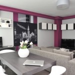 Серо-фиолетовая квартира в софии
