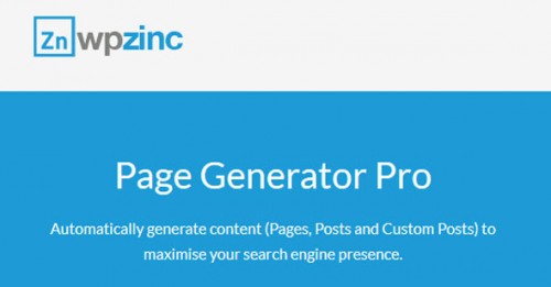 NULLED WP Zinc - Page Generator Pro v1.4.7 logo