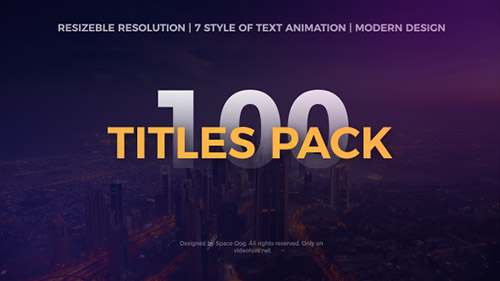 The Titles Pack - Project for After Effects (Videohive)