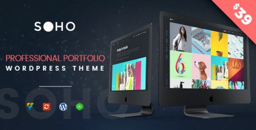 Nulled ThemeForest - SOHO Pro v1.1 - Creative Portfolio WordPress Theme product cover