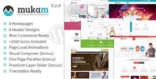 [NULLED] Mukam v2.2.3 - Limitless Multipurpose WordPress Theme graphic