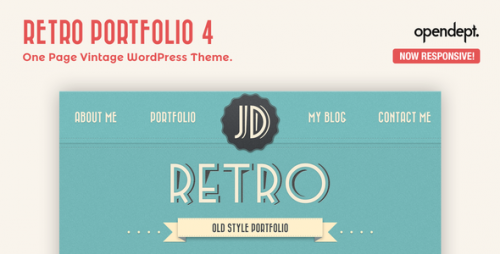 Nulled Retro Portfolio v4.9.2 - One Page Vintage WordPress Theme photo