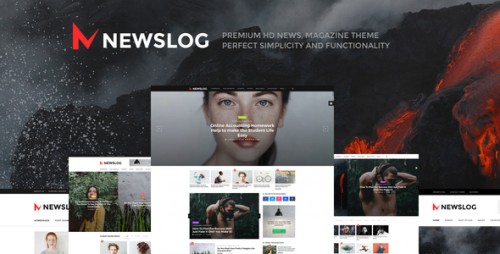 [NULLED] Newslog v1.1.0 - Clean News & Magazine WordPress Theme product picture