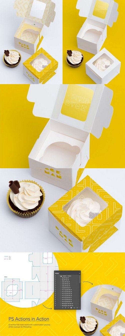 One Cupcake Box Mockup 01 1624961
