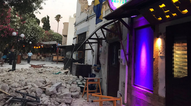 Мощное землетрясение приключилось у берегов Турции и Греции
