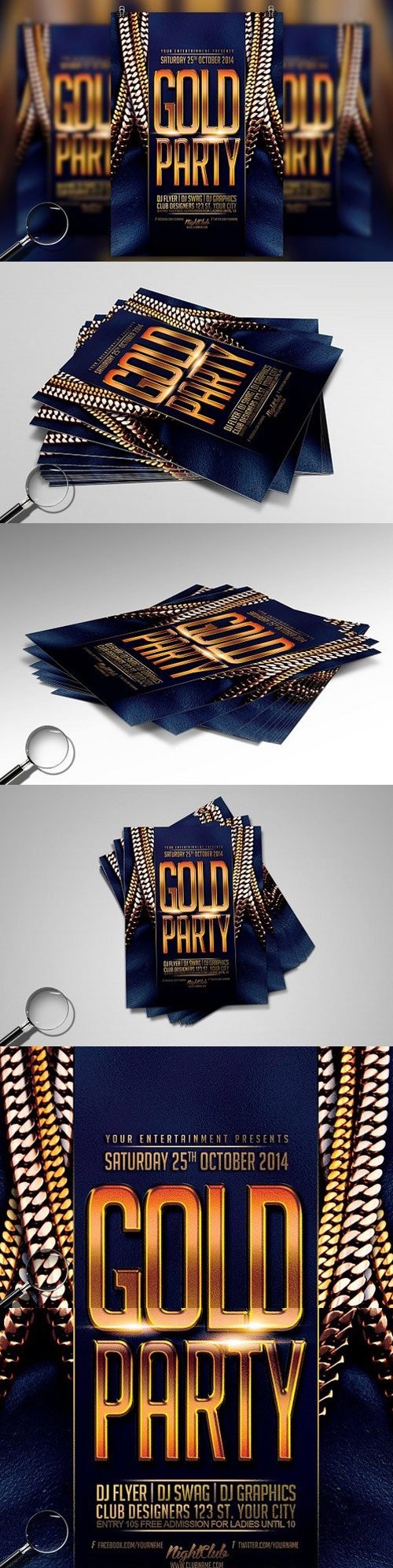 Gold Party | Urban Flyer Template 1617976
