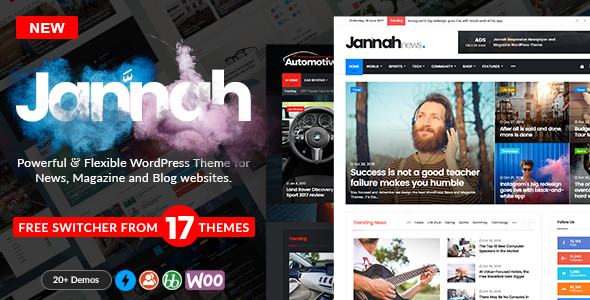 ThemeForest - Jannah v1.1.1 - WordPress News Magazine Blog & BuddyPress