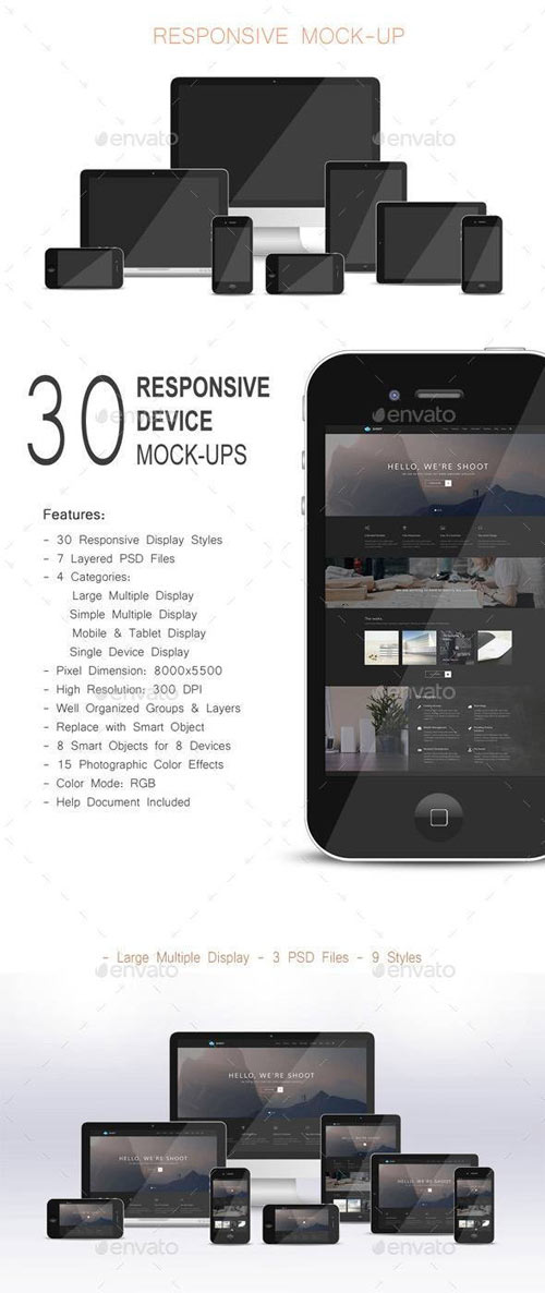Responsive Devices Mock-ups | 93 Mb
