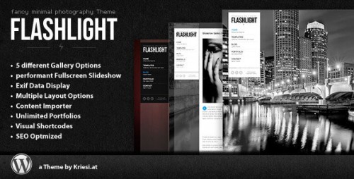 NULLED Flashlight 4.3 - Themeforest fullscreen background portfolio graphic