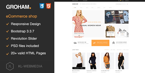 ThemeForest - Groham v1.0 - Fashion eCommerce HTML template - 17681438