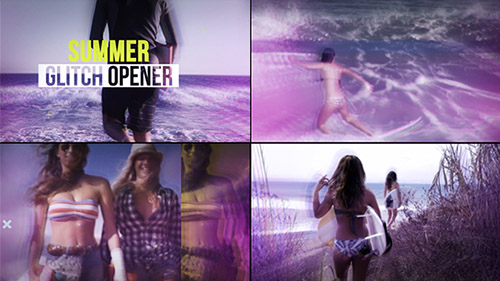 Summer Glitch Opener - Project for After Effects (Videohive)