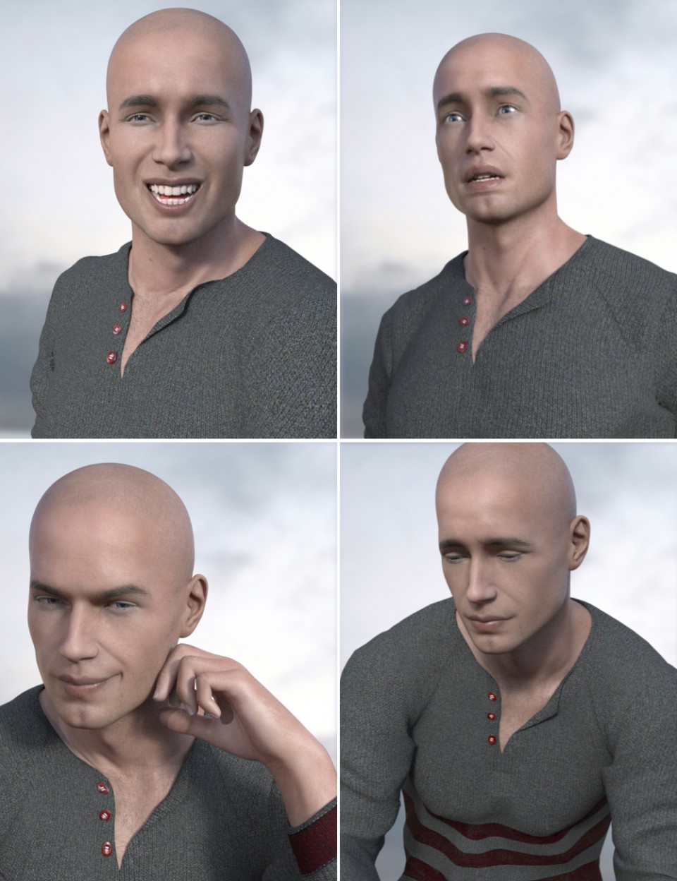 Expressive Faces - One Click Morph Expressions for Michael 8 