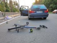 В Киеве авто с литовской регистрацией насмерть свалил велосипедиста(фото)