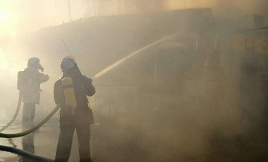 Пожар на ранке Колибрис на столичной Борщаговке ликвидирован