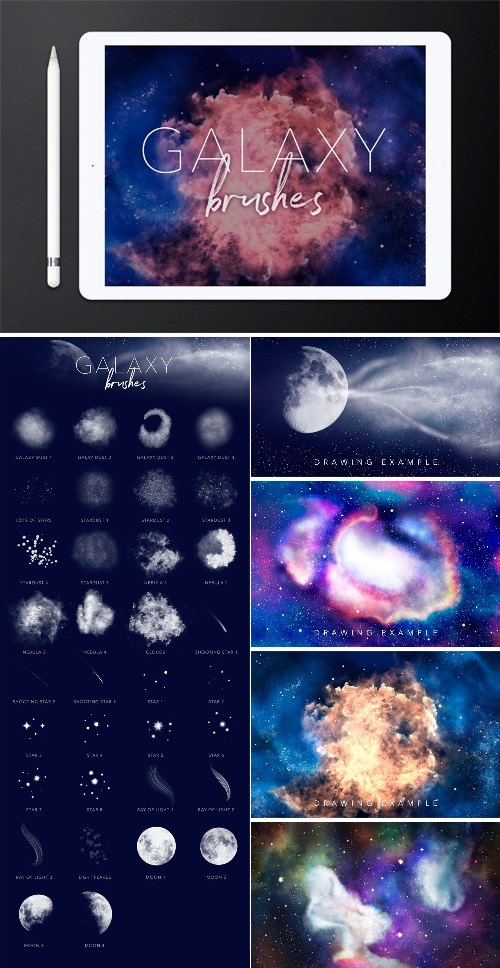 Galaxy Brushes for Procreate - 1817942