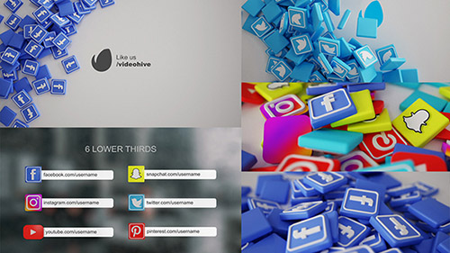 Social Media Pack 3D - Project for After Effects (Videohive)