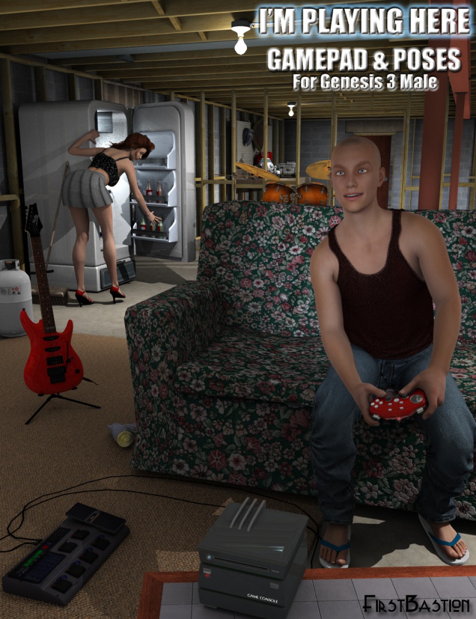 I'm Playing Here - Gamepad and Poses for Genesis 3 Male