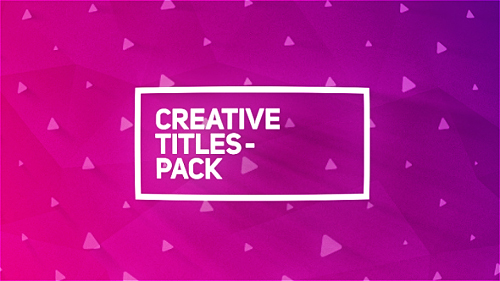 Creative Titles Package - Project for After Effects (Videohive)