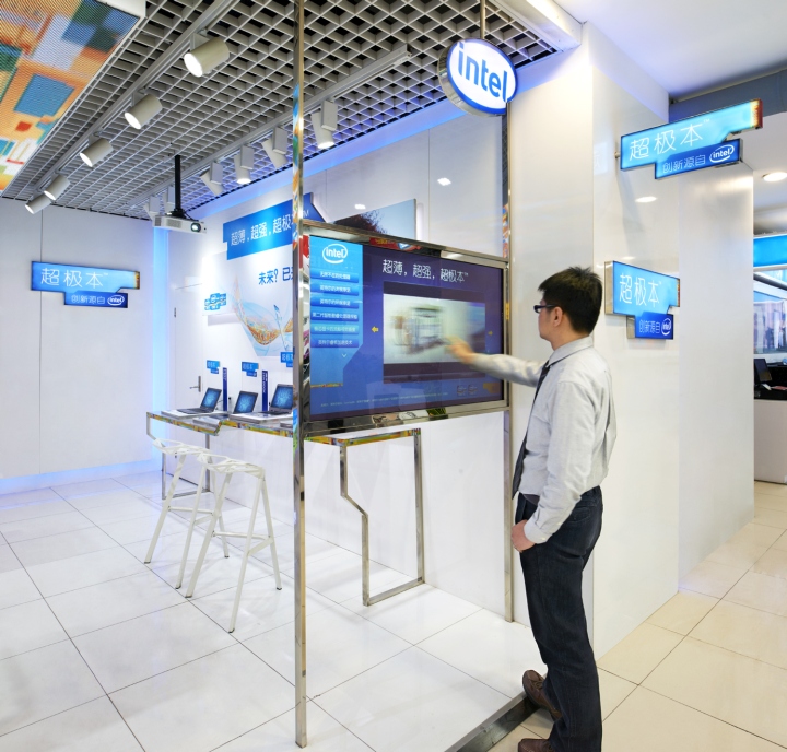Инновационный дизайн небольшого магазина intel ultrabooktm в пекине