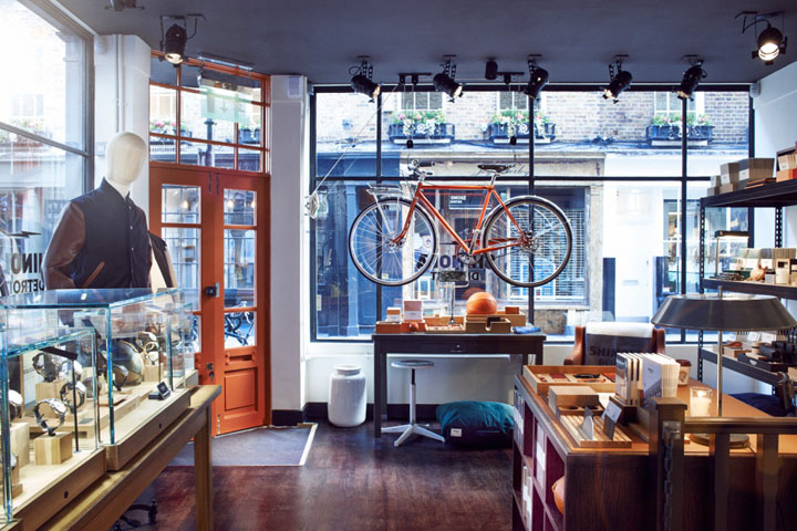 Элегантный дизайн флагманского магазина элитных аксессуаров shinola в лондоне