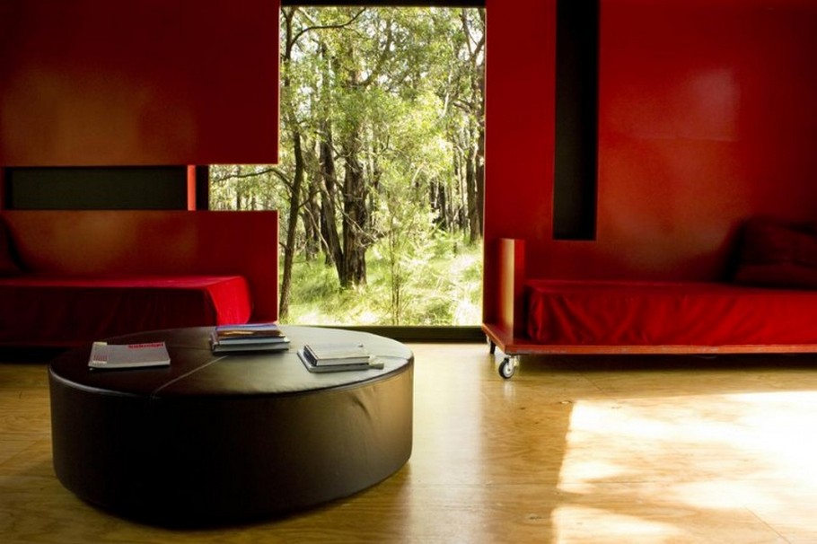 В объятиях дикой природы или место для релаксации: замечательный домик в лесу red hill от david luck architecture, австралия