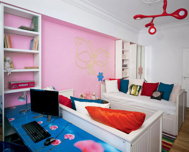 Эксклюзивная детская комната для двух маленьких девочек от архитектора натальи белоноговой, россия