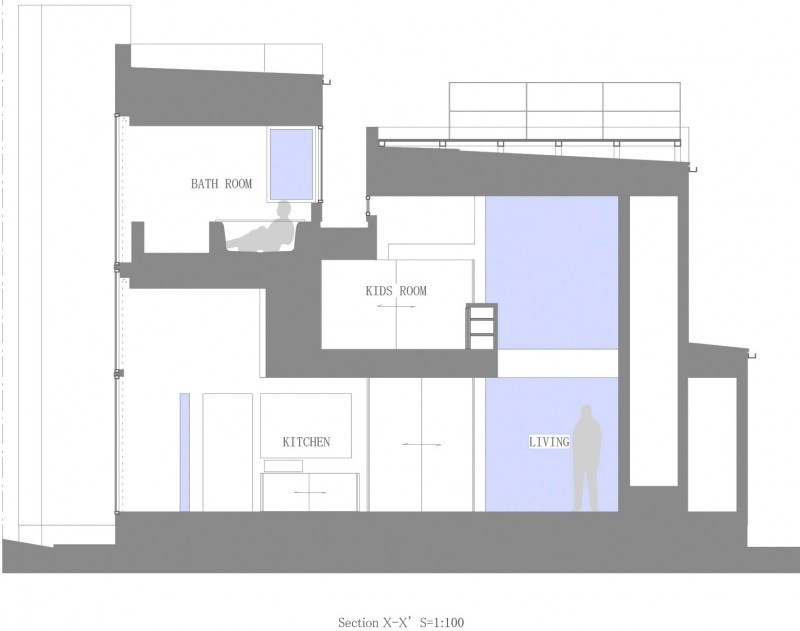 Современный house in muko от компании fujiwaramuro architects – дом света и тени, киото, япония