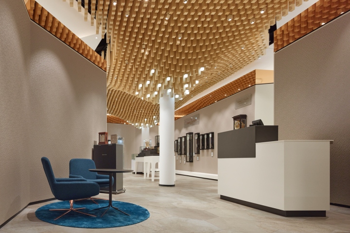 Элегантный и современный дизайн магазина часов в германии