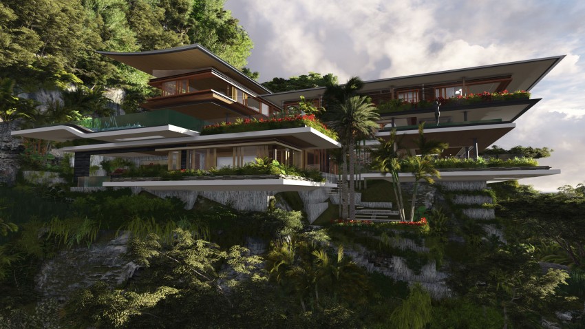 Дом над обрывом, или между реальностью и фантазией: xalima island house от martin ferrero architecture