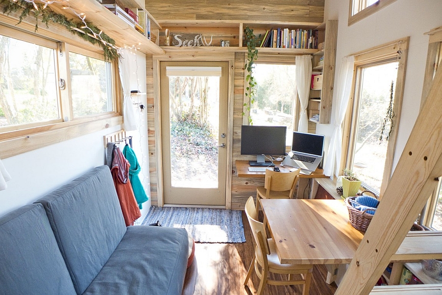 Великолепный маленький дом на колёсах tiny project home от дизайнера алекса лесефского, штат калифорния