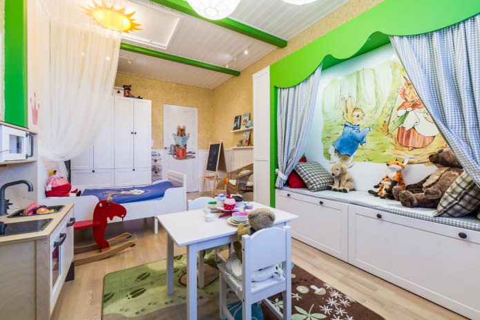В гостях у сказки – весёлая детская комната для жизнерадостной маленькой девочки
