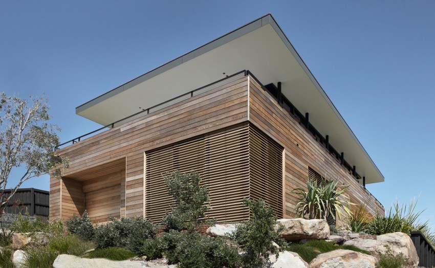 Дом на побережье нового южного уэльса от design studio с захватывающим видом на знаменитый пляж gerringong, австралия